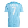 Officiële Voetbalshirt België De Bruyne 7 Uit EK 2024 - Heren